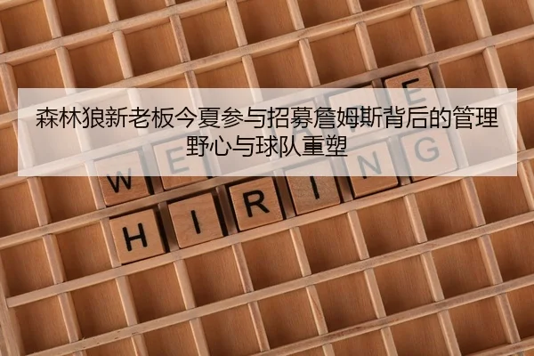 森林狼新老板今夏参与招募詹姆斯背后的管理野心与球队重塑